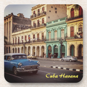 Cuba Havana Classic Car Cityscape Bier Onderzetter