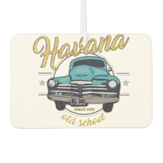 Cuba Havana Cuban Old Car Beach Travel Gift Luchtverfrisser