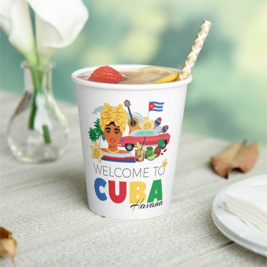 Cuba Havana Papieren Bekers (Insitu)