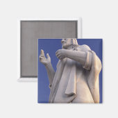 Cuba, Havana, Sculptuur van Jezus. Magneet (Voorkant / Achterkant)