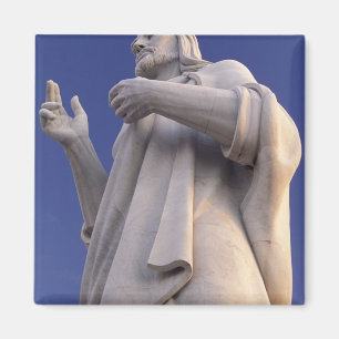 Cuba, Havana, Sculptuur van Jezus. Magneet