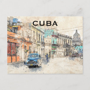 Cuba Havana Tourisme Vintage voyage Ajouter Carte 