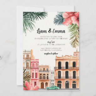 Cuba Havana Trouw Uitnodiging bestemming huwelijk
