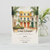 Cuba Havana Trouwkaart bestemmingshuwelijk Kaart (Staand voorkant)