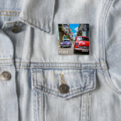 CUBA HAVANA VIERKANTE BUTTON 5,1 CM (In situ)