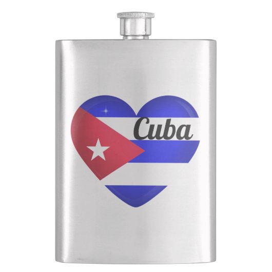 Cuba Heart Flag Flacon (Voorkant)