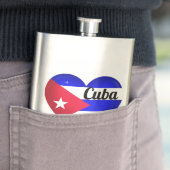 Cuba Heart Flag Flacon (Voorbeeld)
