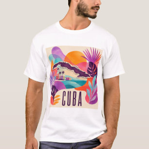 Cuba Hedendaagshe Collage T-Shirt