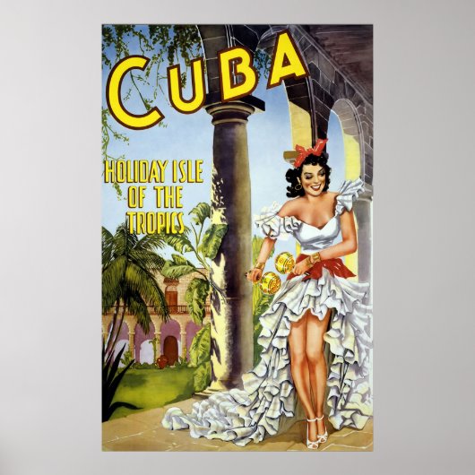 Cuba Holiday Isle of the Tropics Poster (Voorkant)