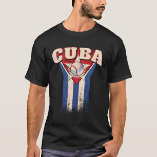 Cuba Honkbal Nationale Cubaanse Vlag Patrioti T-shirt