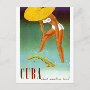 Cuba Ideal Vacation Land Briefkaart