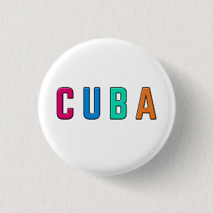 Cuba, ik hou van Cuba Ronde Button 3,2 Cm