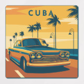 Cuba-illustratie Labels (Design 1)