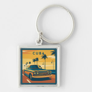 Cuba-illustratie Sleutelhanger