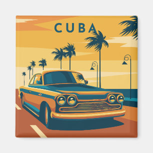Cuba Illustration Magnet Magneet