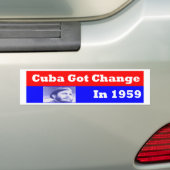 Cuba is in 1959 veranderd bumpersticker (Op auto)
