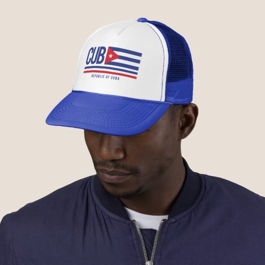 Cuba ISO-code Alpha 3-ontwerp Trucker Pet (In situ)