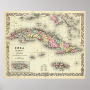 Cuba, Jamaica en Puerto Rico Poster