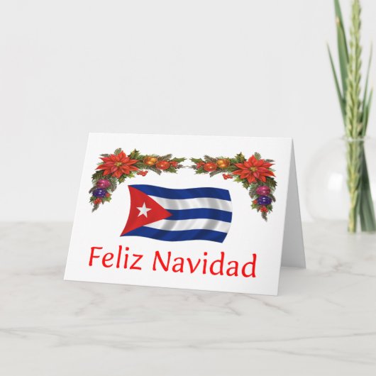 Cuba Kerstmis Feestdagen Kaart (Voorkant)