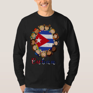 Cuba Kinderen Cubanita Hispanic Erfgoed Cubaanse V T-shirt