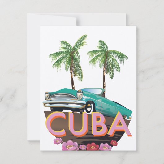 Cuba Klassieke Auto logo (Voorkant)