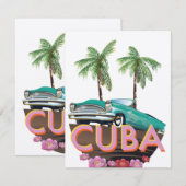 Cuba Klassieke Auto logo (Voorkant / Achterkant)