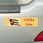 CUBA Libre Bumpersticker (Op auto)