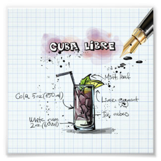 Cuba Libre Foto Afdruk