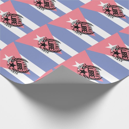 Cuba Libre Motto Laurels Cadeaupapier (Hoek)