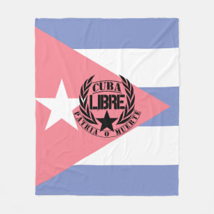 Cuba Libre Motto Laurels Fleece Deken