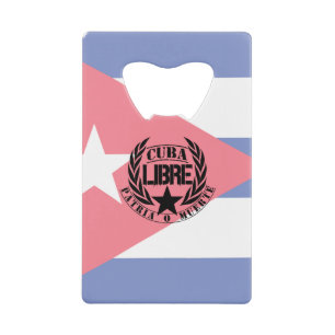 Cuba Libre Motto Laurels Kredietkaart Flessenopener