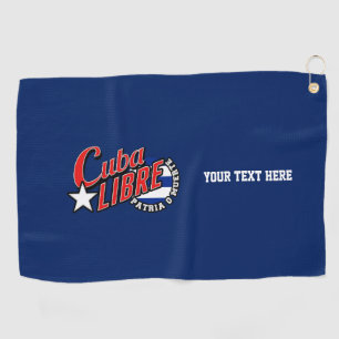 Cuba Libre Motto op een   Golfhanddoek