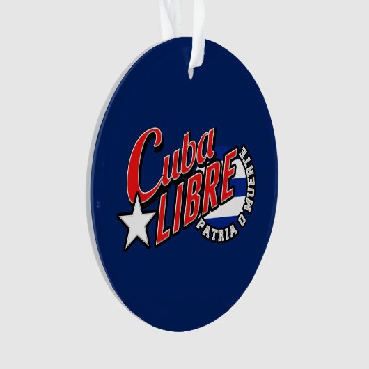 Cuba Libre Motto Ornament (voorkant)