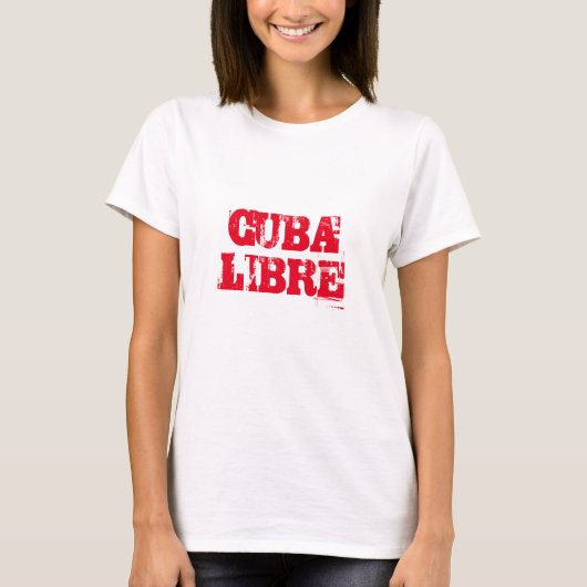 Cuba Libre SOS Cuba rouge blanc T-shirt (Devant)
