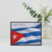 cuba libre vlag briefkaart (Staand voorkant)