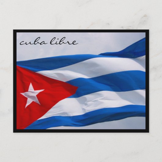 cuba libre vlag briefkaart (Voorkant)