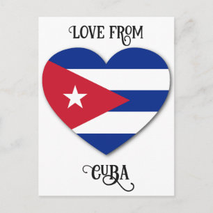 Cuba Love Custom Text Briefkaart