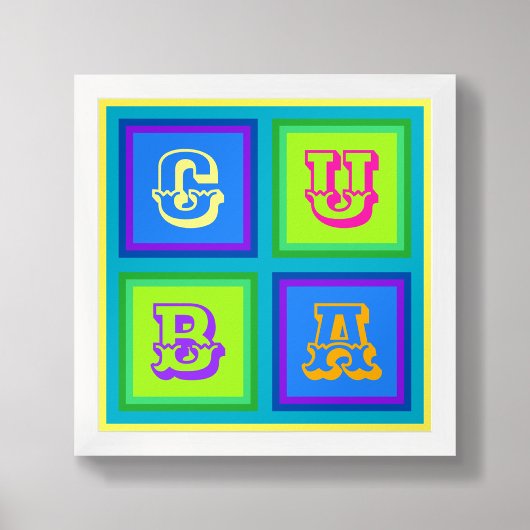 Cuba modern kleurrijk wall art Poster