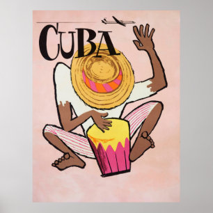 Cuba, oud reizen poster