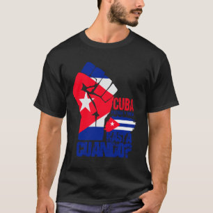 Cuba Patria Y Vida Cubaanse vlag Vaderland Cubaan T-shirt