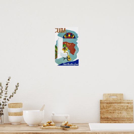 Cuba Poster de course Vintage restauré (Cuisine)