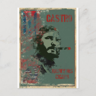 Cuba Propaganda Castro Briefkaart