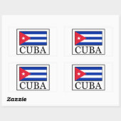 Cuba Rechthoekige Sticker (Vel)