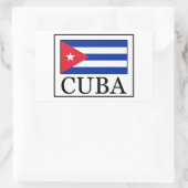 Cuba Rechthoekige Sticker (Tas)