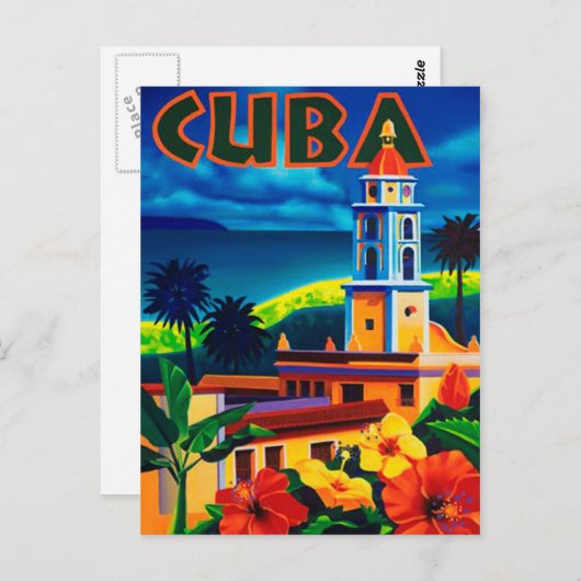 Cuba-reizen Briefkaart (Voorkant / Achterkant)