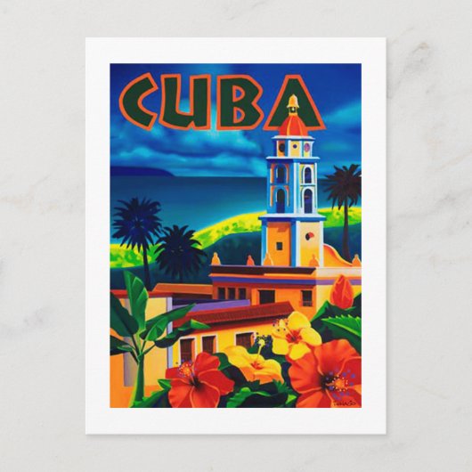 Cuba-reizen Feestdagenkaart (Voorkant)