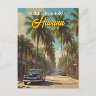  Cuba reizen - Groeten uit Havana Briefkaart