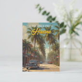 Cuba reizen - Groeten uit Havana Briefkaart (Staand voorkant)