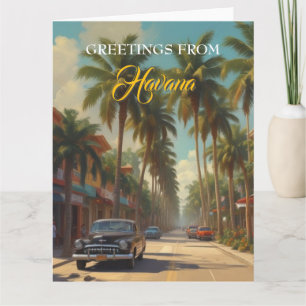 Cuba reizen - Groeten uit Havana Kaart