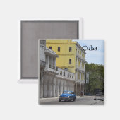 Cuba Reizen Oude Auto's Magneet (Voorkant / Achterkant)